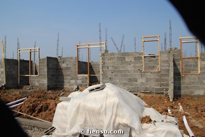 Progres rumah Ms Ria Fitra Suryani di Anyelir AE.33/07