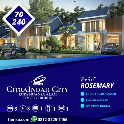  cluster Bukit Rosemary, perumahan CitraIndah City