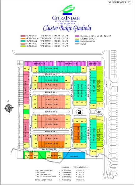 siteplan Gladiola